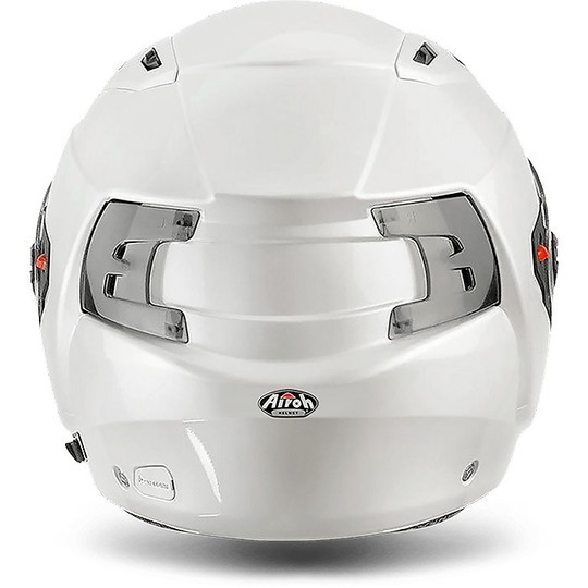 Motorradhelm Airoh Executive Steering Crossover Farbe Pearl White