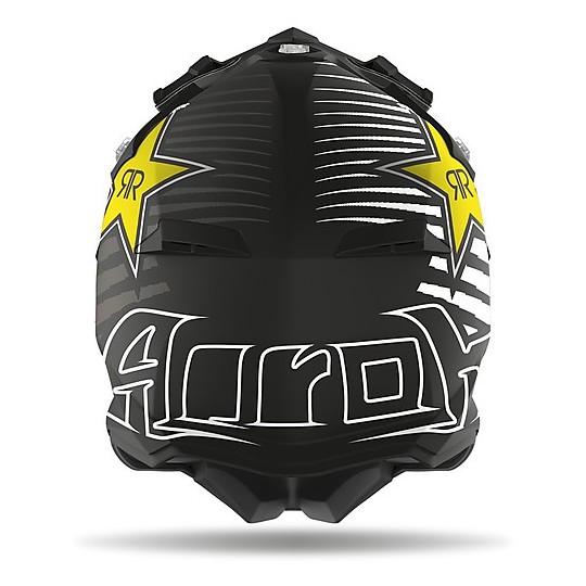 Motorradhelm Cross Enduro Airoh TERMINATOR OPEN VISION RockStar 2020 Undurchsichtig