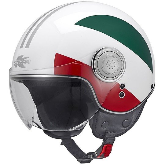 Motorradhelm Demi-Jet KAPPA KV8 nationalen italienischen Flagge