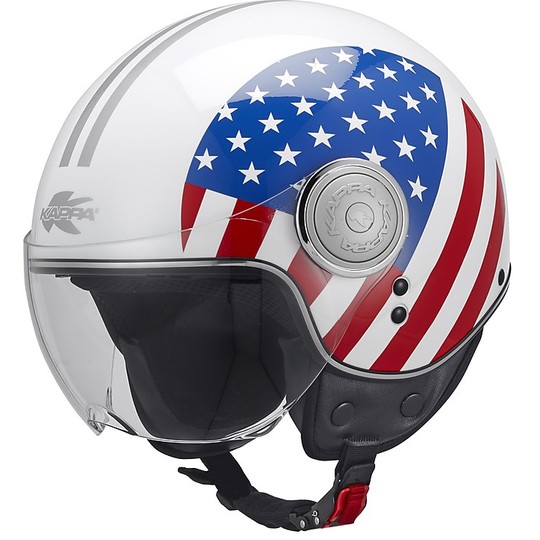 Motorradhelm Demi-Jet KAPPA KV8 USA-Staatsflagge