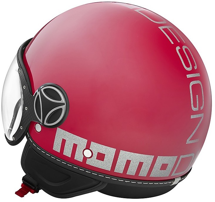Motorradhelm Double Jet Visier Momo Design FGTR Fighter EVO Magenta ...