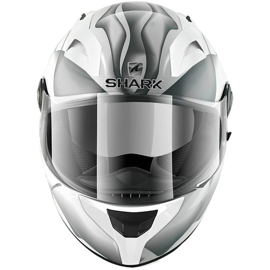 Motorradhelm Integraldoppel Visera Shark Vision R 2 SMOKE Weiß Grau