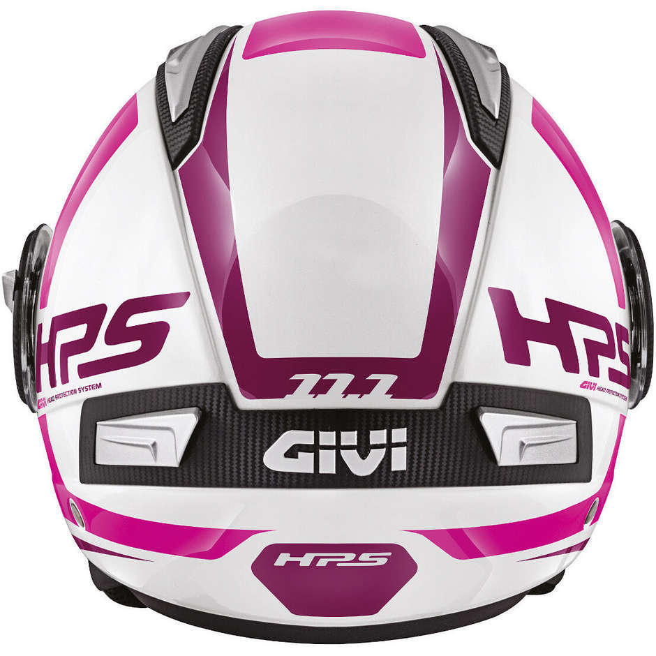 Motorradhelm Jet Givi 11.1 AIR JET-R Klasse Weiß Fuchsia