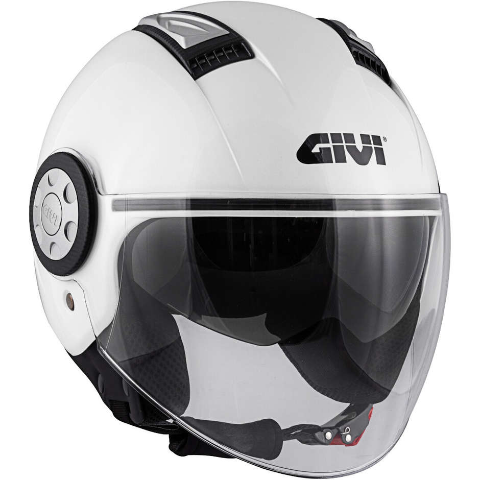 Motorradhelm Jet Givi 11.1 AIR JET-R Monochrom glänzend weiß