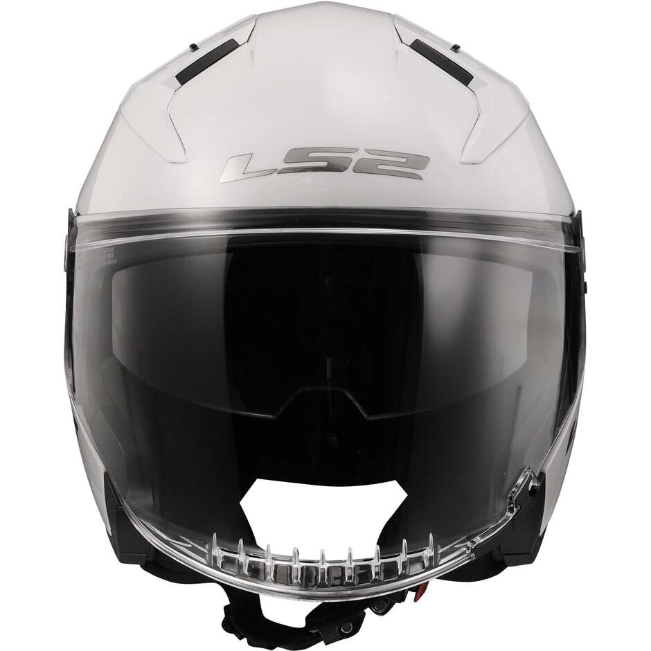 Motorradhelm Jet Ls2 OF603 INFINITY 2 Solid White