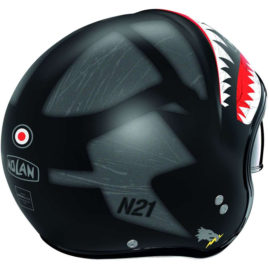 Motorradhelm Jet Nolan N21 SKYDWELLER 108 Matt Schwarz