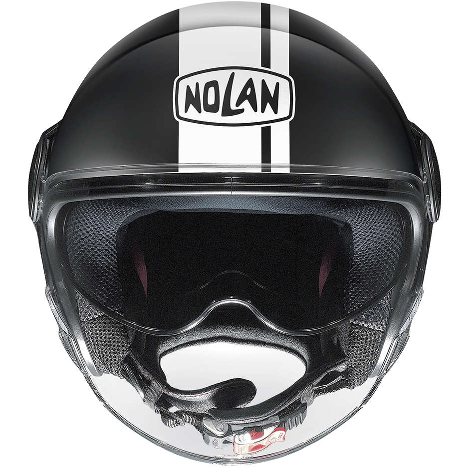 Motorradhelm Jet Nolan N21 VISOR DOLCE VITA 099 Matt Schwarz Weiß