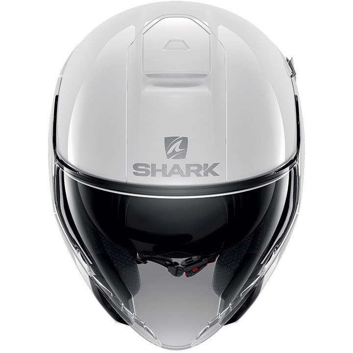 Motorradhelm Jet Shark CITYCRUISER Blank glänzend weiß
