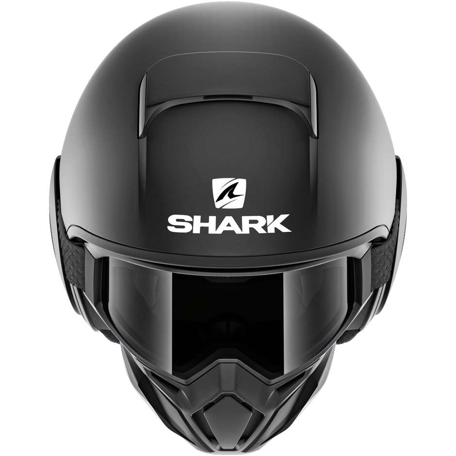 Motorradhelm Jet Shark STREET-DRAK Blank Matt Schwarz