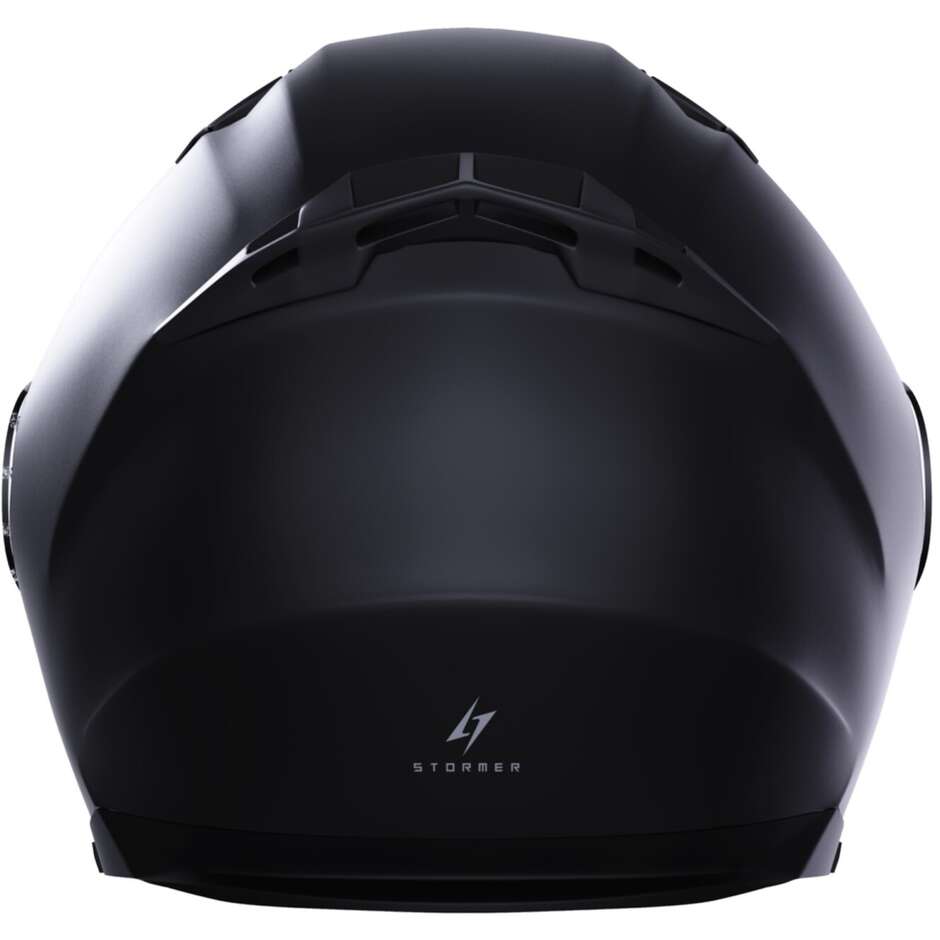 Motorradhelm Jet Stormer RIVAL Solid Matt Black