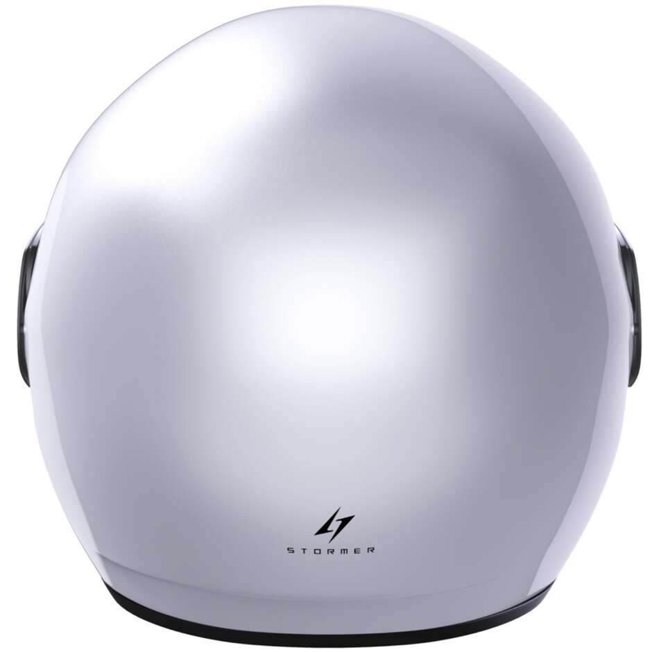 Motorradhelm Jet Stormer SUN 2.0 Solid Pearl White