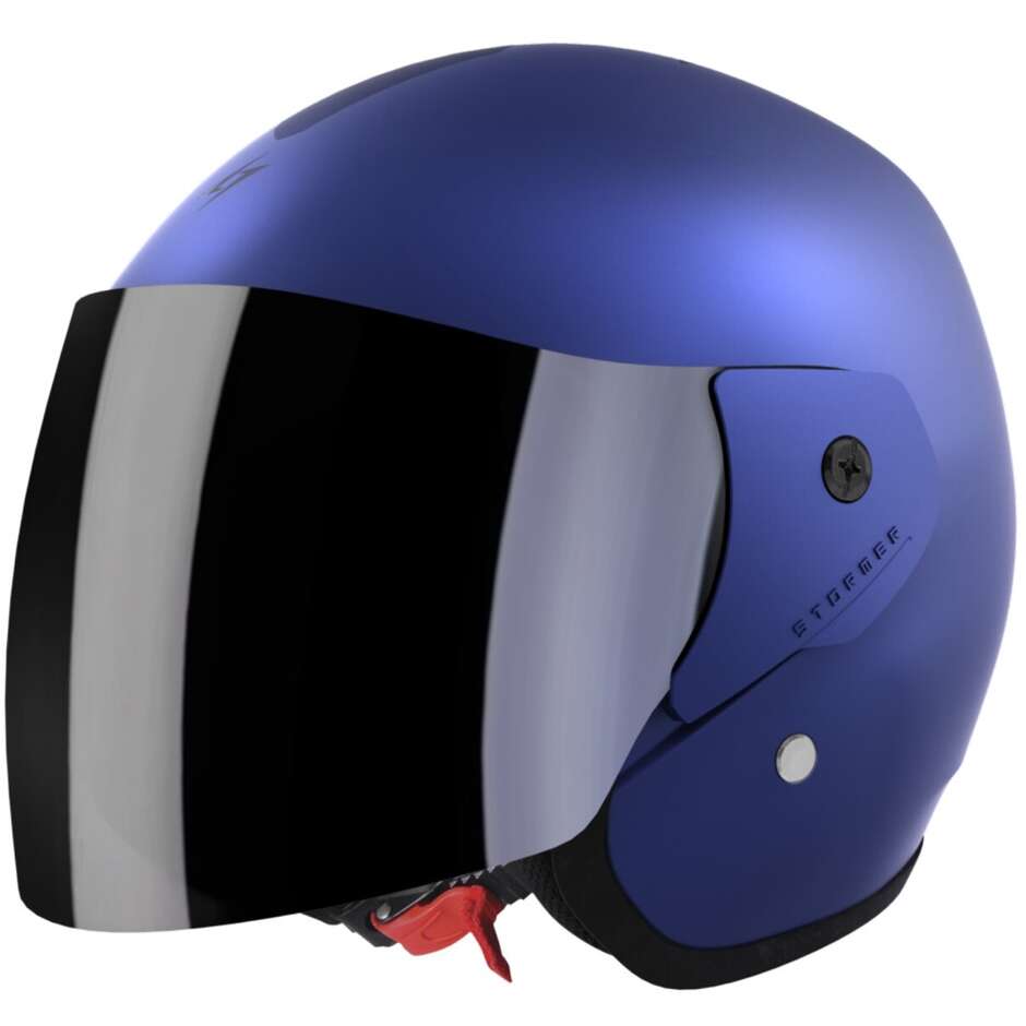 Motorradhelm Jet Stormer SUN 2.0 Solid Royal Blue Matt