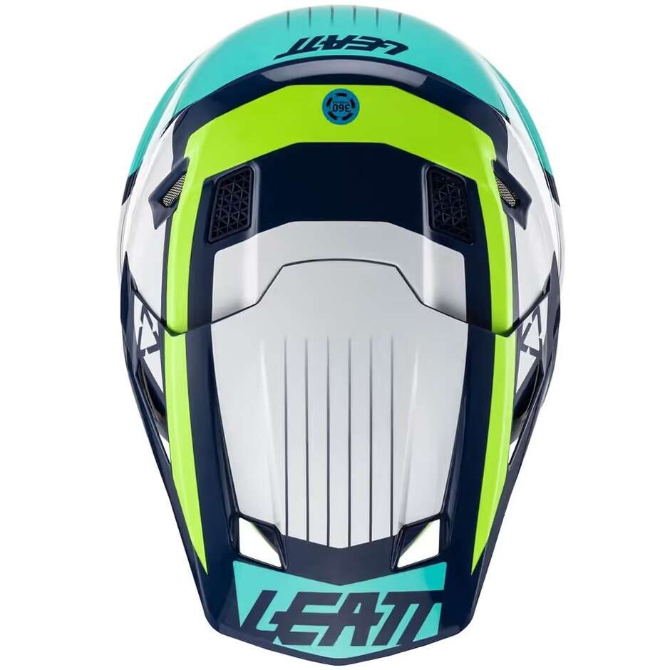 Motorradhelm Leatt 7.5 V23 Cross Enduro Blau mit Maske