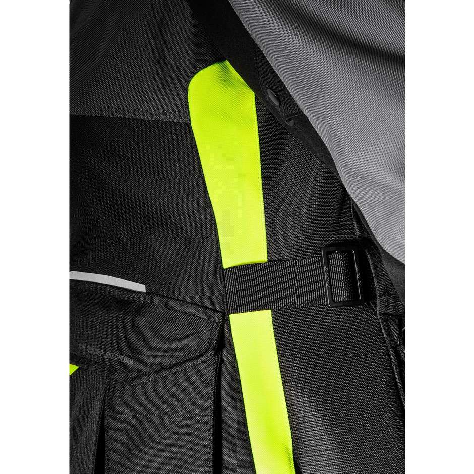 Motorradhose Frau 4 Jahreszeiten Touring Adventur Ixon BALDER LADY PT Schwarz Grau Gelb Hell