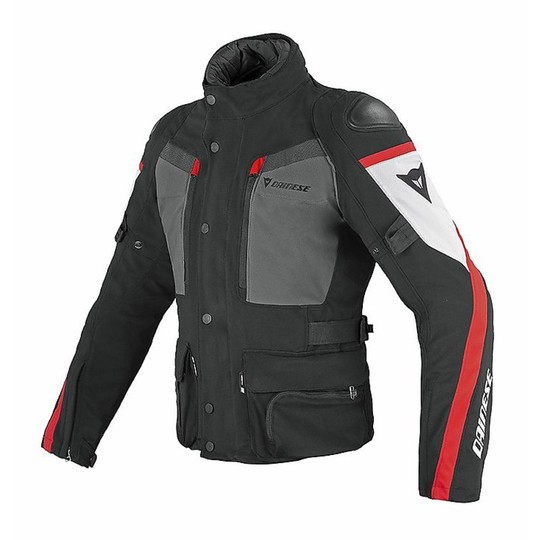 Motorradjacke Dainese Gore-Tex Carve Master Black Castle Rock Red