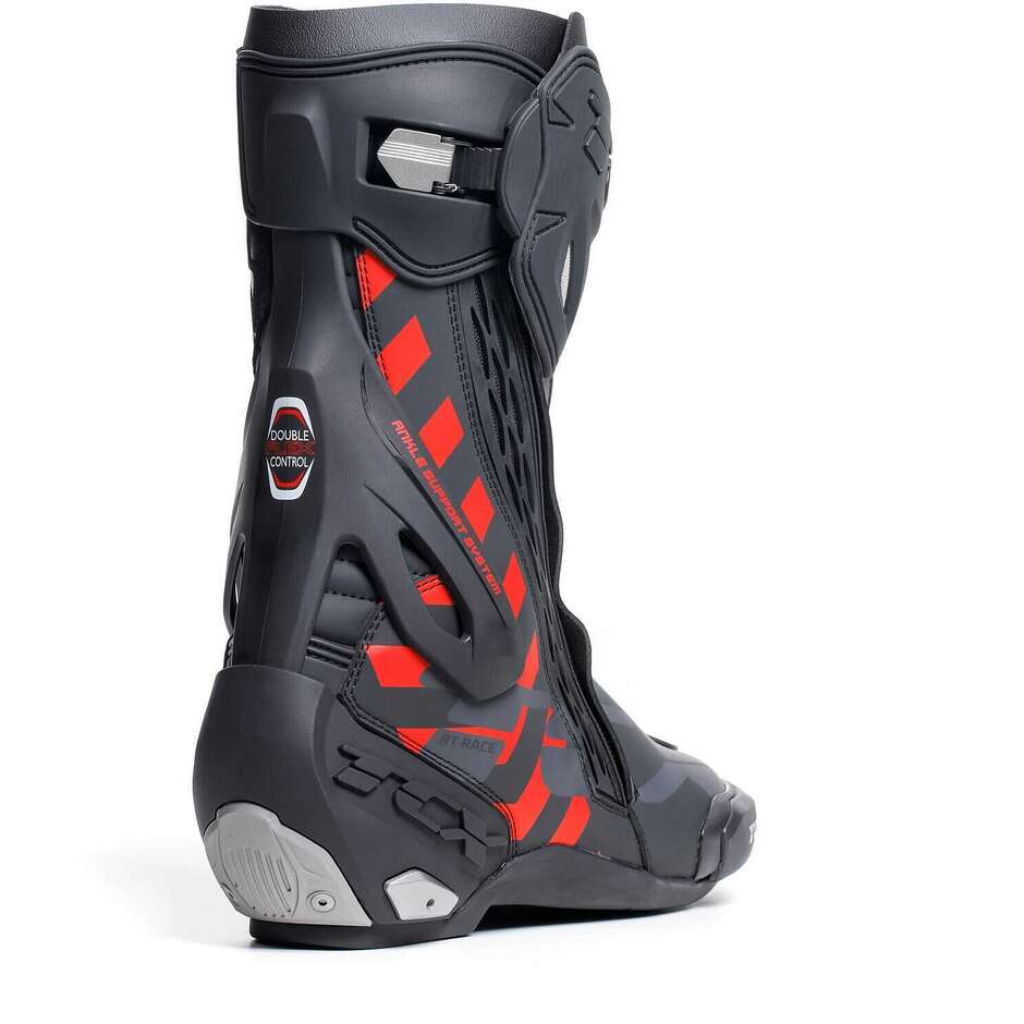 Motorradrennstiefel Tcx 7669 Rt-Race Schwarz Rot