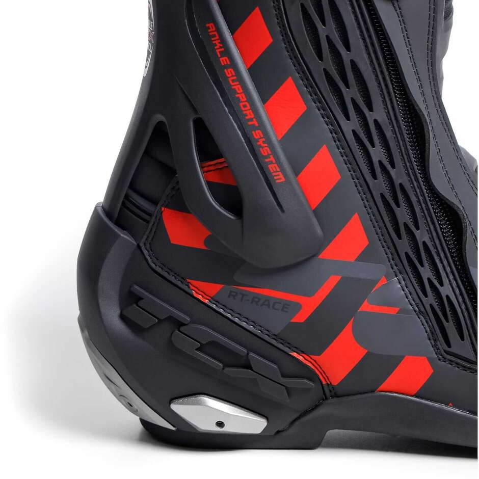 Motorradrennstiefel Tcx 7669 Rt-Race Schwarz Rot