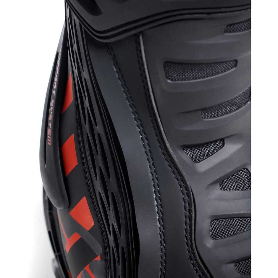 Motorradrennstiefel Tcx 7669 Rt-Race Schwarz Rot