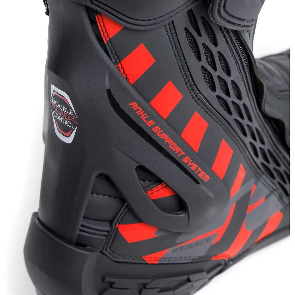 Motorradrennstiefel Tcx 7669 Rt-Race Schwarz Rot