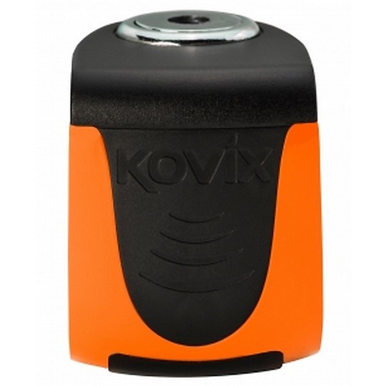 Motorradschloss mit Kovix Sound Alarm KS6 Pin 5,5 mm Orange Fluo
