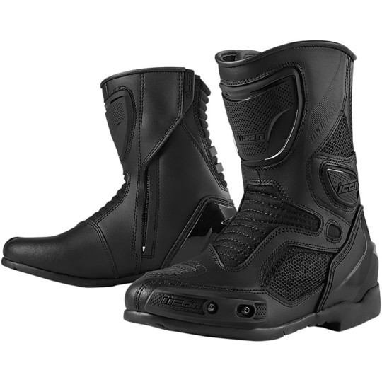 Motorradstiefel Rennen Leder Modell Icon Overlord Lady Stealth