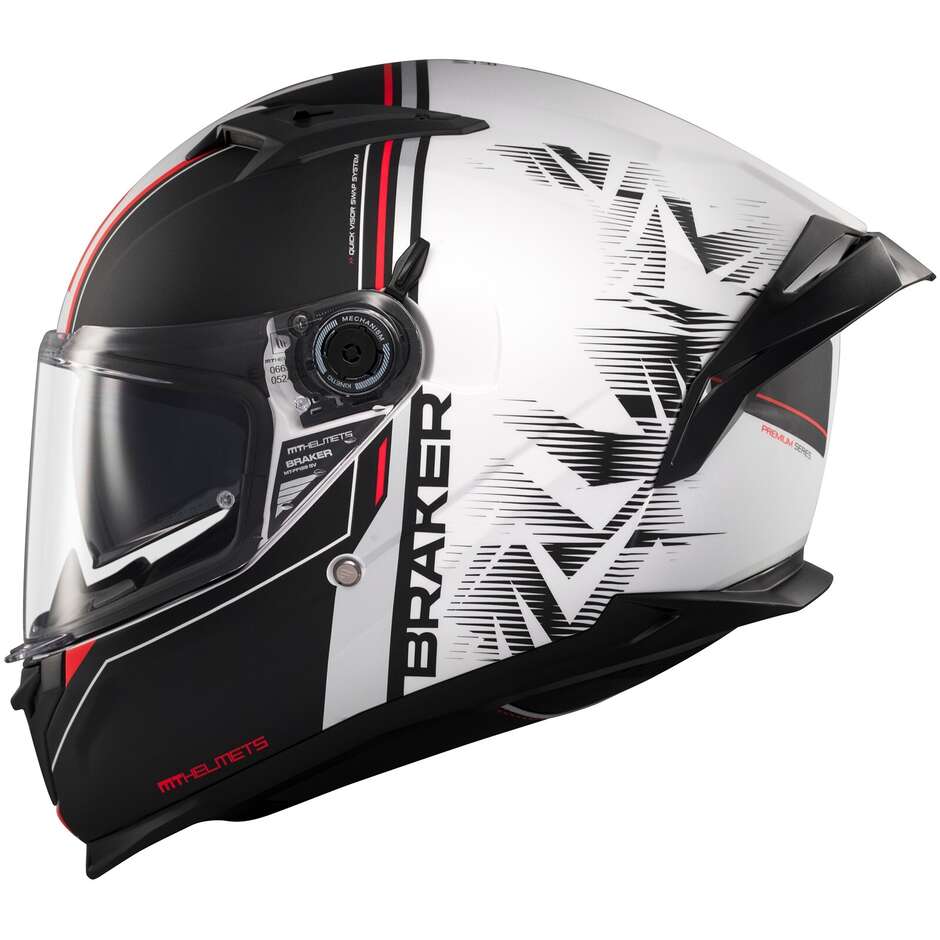 Mt Casques BRAKER SV CHARM A1 Casque de moto intégral mat