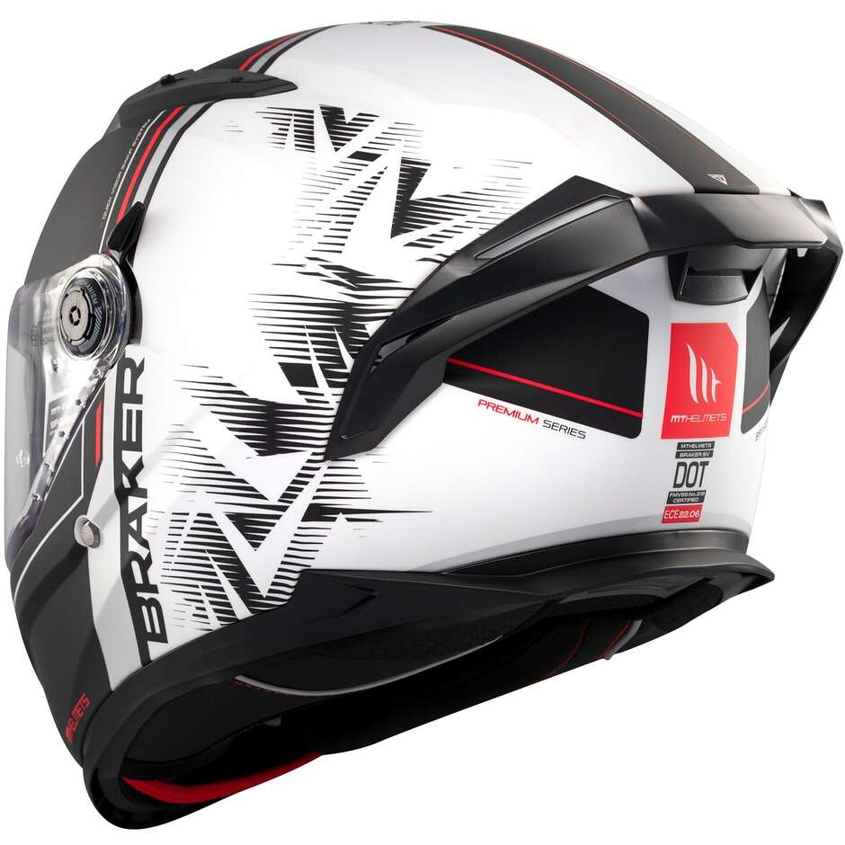 Mt Casques BRAKER SV CHARM A1 Casque de moto intégral mat