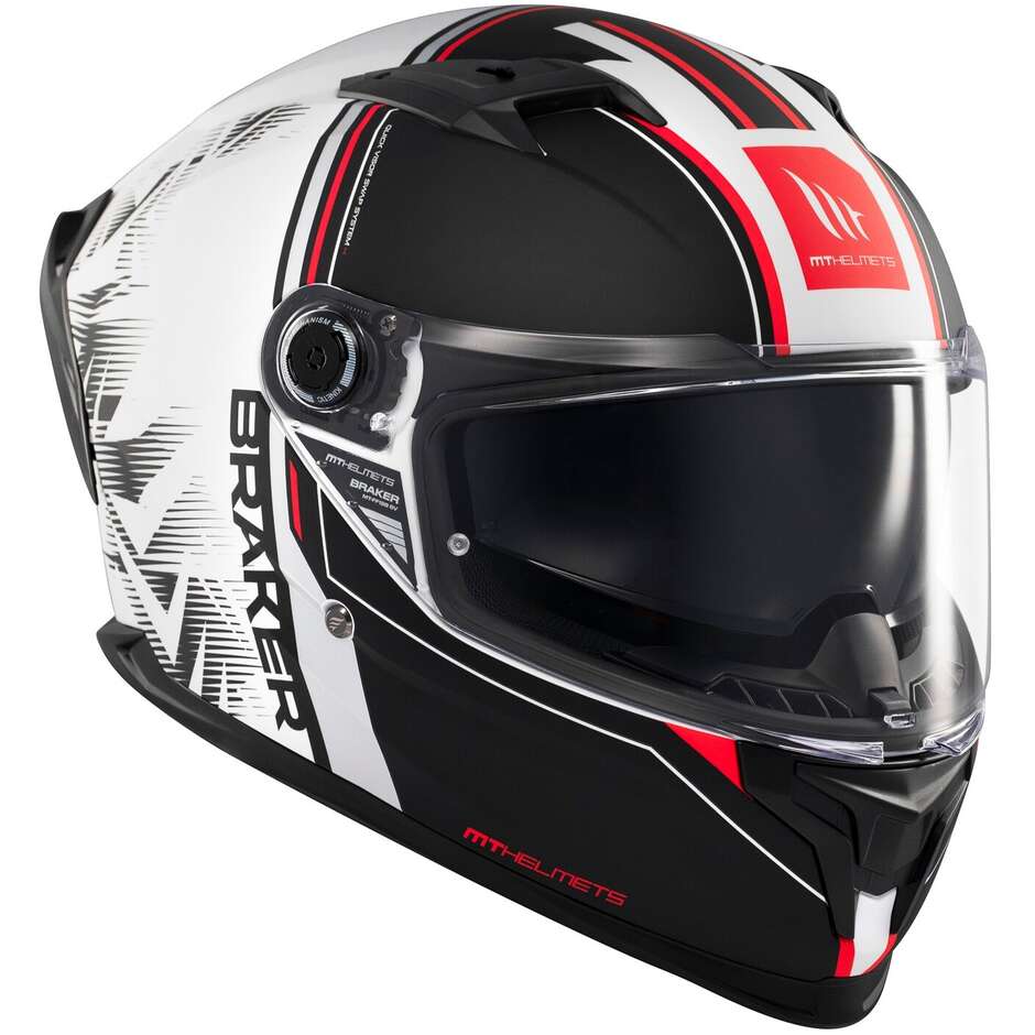 Mt Casques BRAKER SV CHARM A1 Casque de moto intégral mat