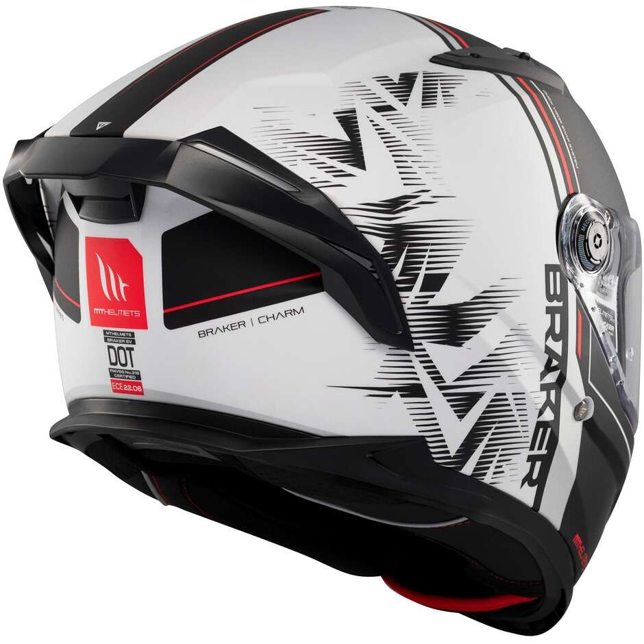 Mt Casques BRAKER SV CHARM A1 Casque de moto intégral mat