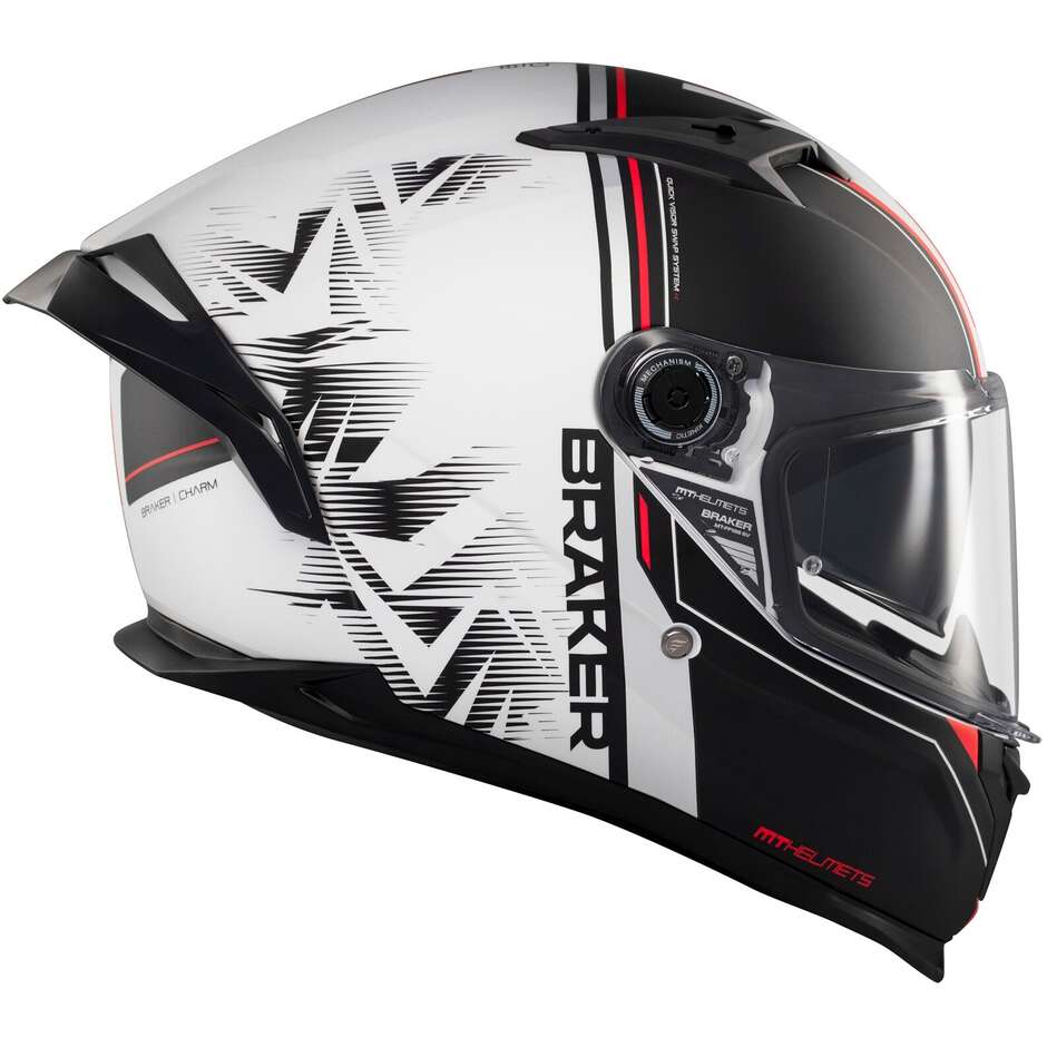 Mt Casques BRAKER SV CHARM A1 Casque de moto intégral mat