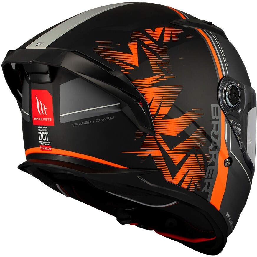 Mt Casques BRAKER SV CHARM B4 Casque de moto intégral mat