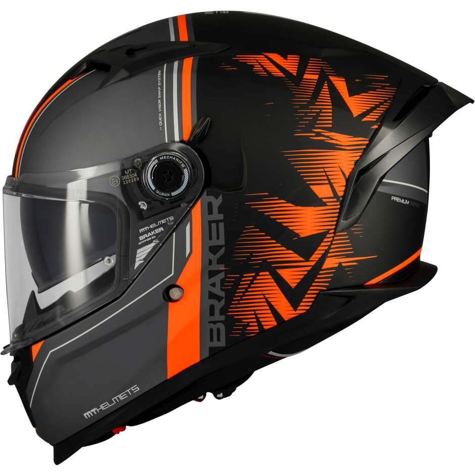 Mt Casques BRAKER SV CHARM B4 Casque de moto intégral mat