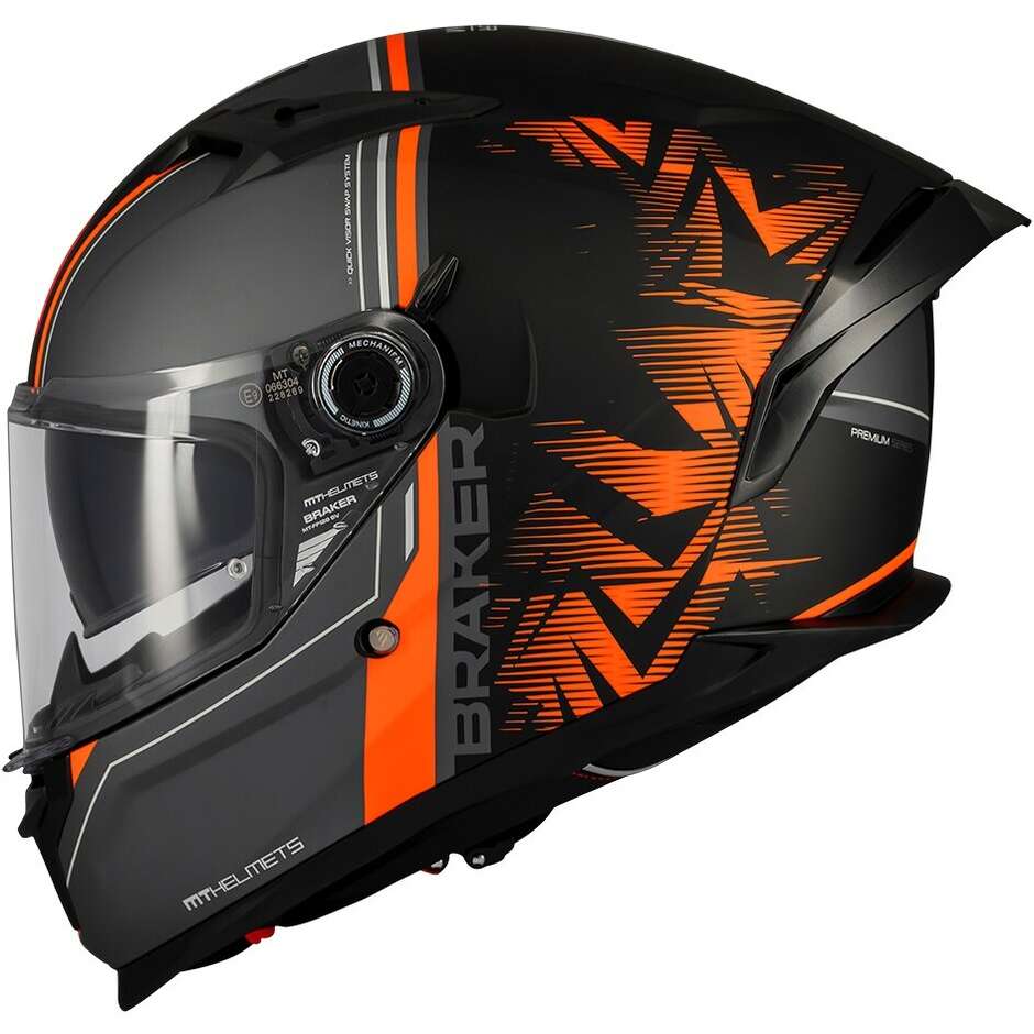 Mt Casques BRAKER SV CHARM B4 Casque de moto intégral mat