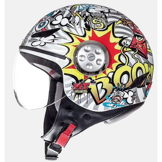 MT Casques Urban Kid Motorcycle Jet Helmet Kid Street Art