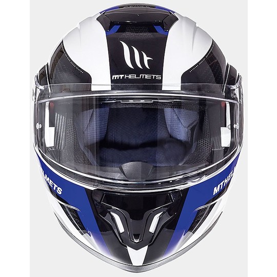 MT Helme Modular Helm ATOM SV Asphalt Schwarz Weiß Blau