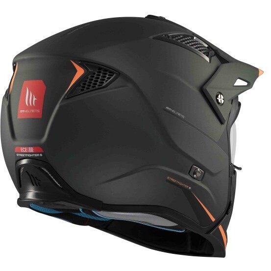 Casco Integrale MT Helmets Streetfighter SV - Nero Solido, Qualità Garantita Per Uso Off-road E Stradale
