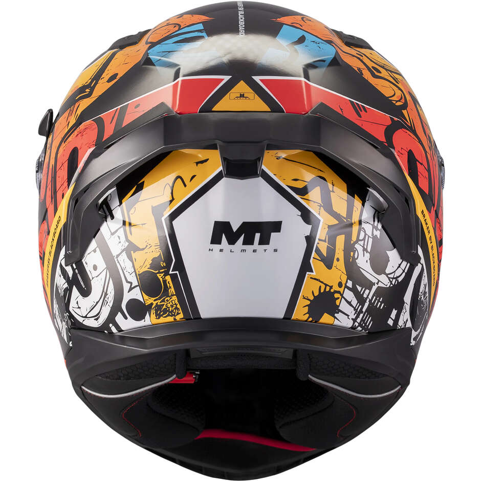 MT Helmets BRAKER SV BLACKBOARD B5 Integralhelm, Mehrfarbig, Glänzend Grau