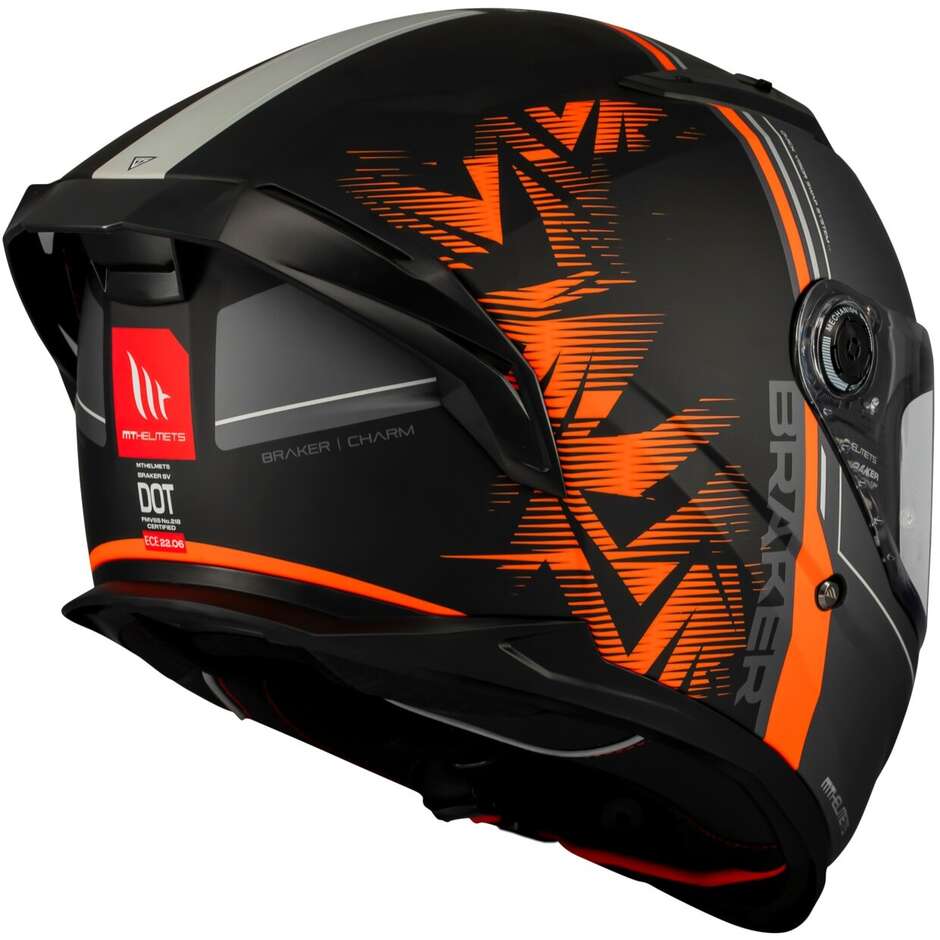 Mt Helmets BRAKER SV CHARM B4 Matt Full Face Motorcycle Helmet