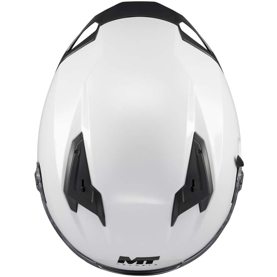 MT Helmets BRAKER SV PURE A0 Integralhelm, glänzend weiß