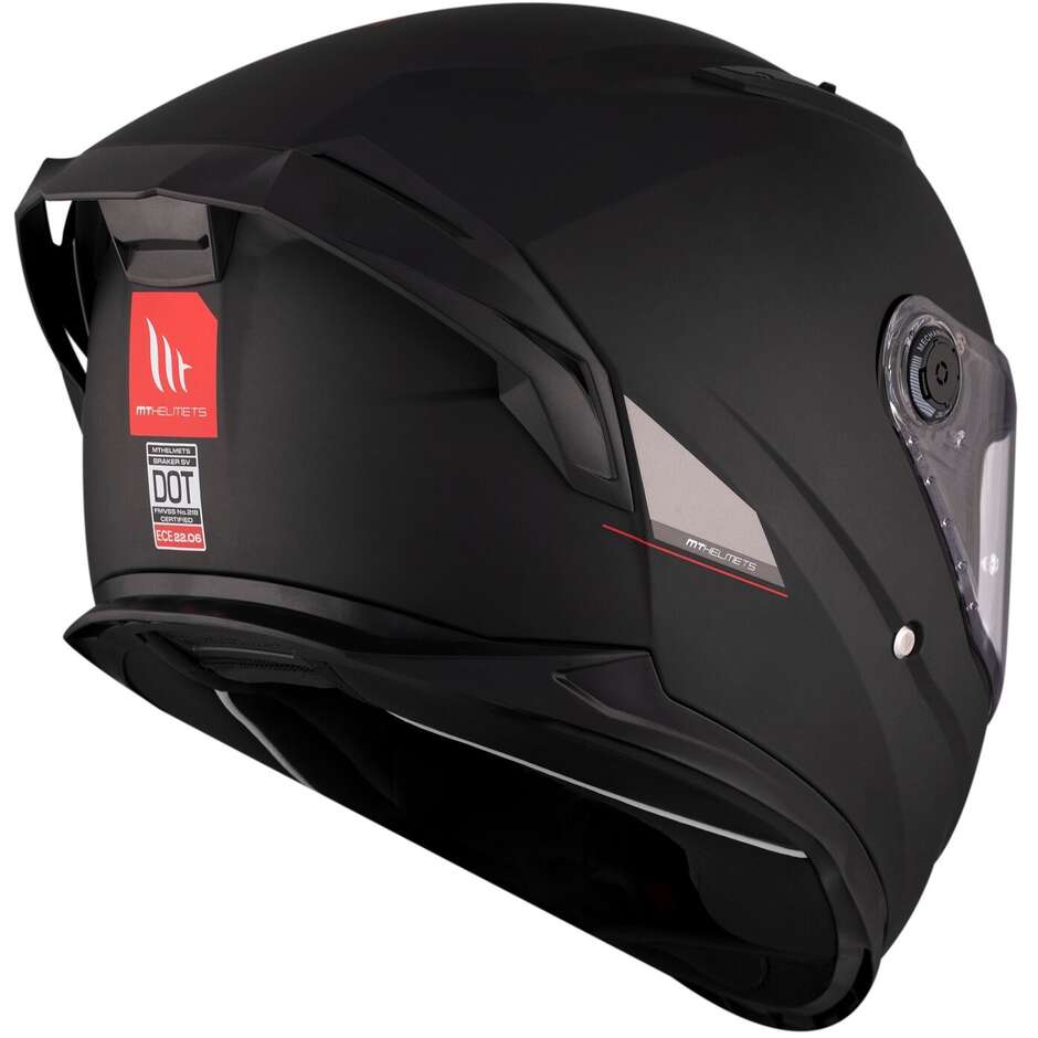 Mt Helmets BRAKER SV SOLID A1 Full Face Motorcycle Helmet Matt Black
