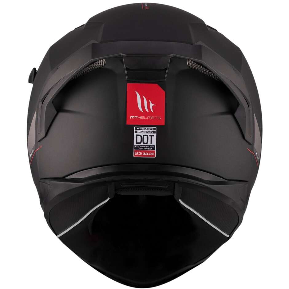 Mt Helmets BRAKER SV SOLID A1 Full Face Motorcycle Helmet Matt Black