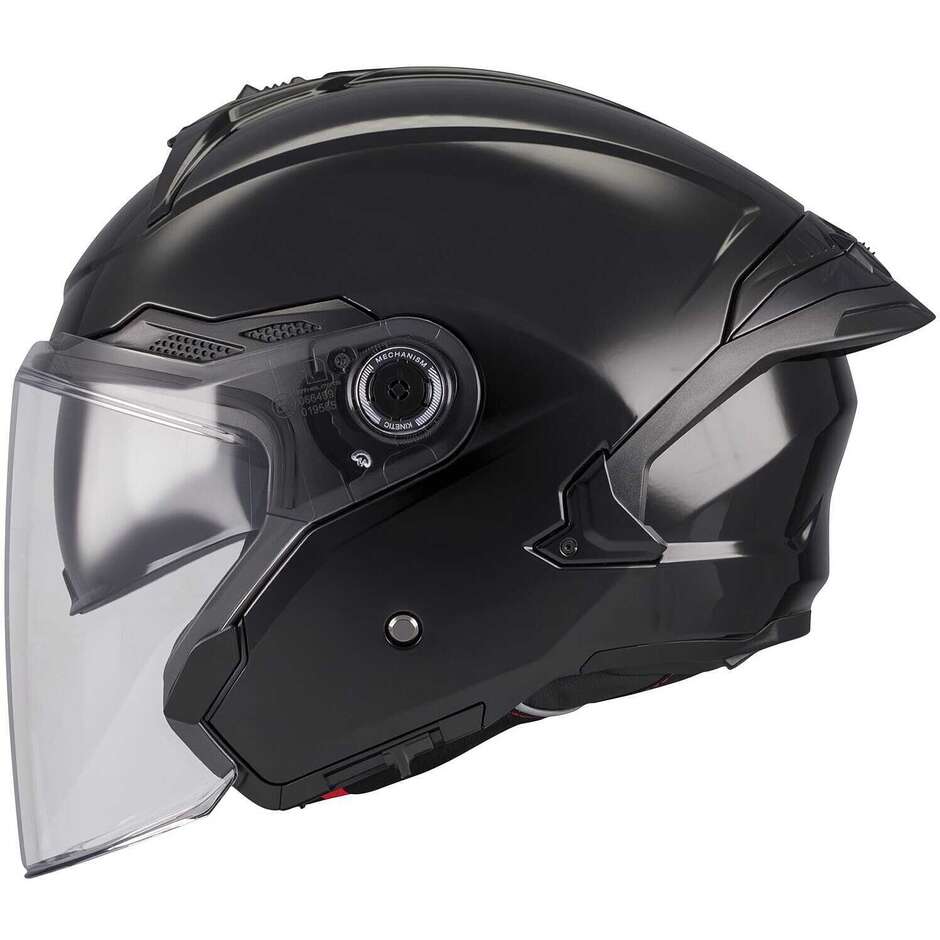 Mt Helmets COSMO SV PURE A1 Jet Motorcycle Helmet Gloss Black