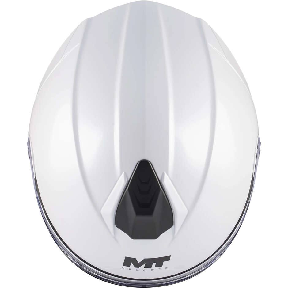 MT Helmets GENESIS R SV PURE A0 Modular Helmet Gloss White
