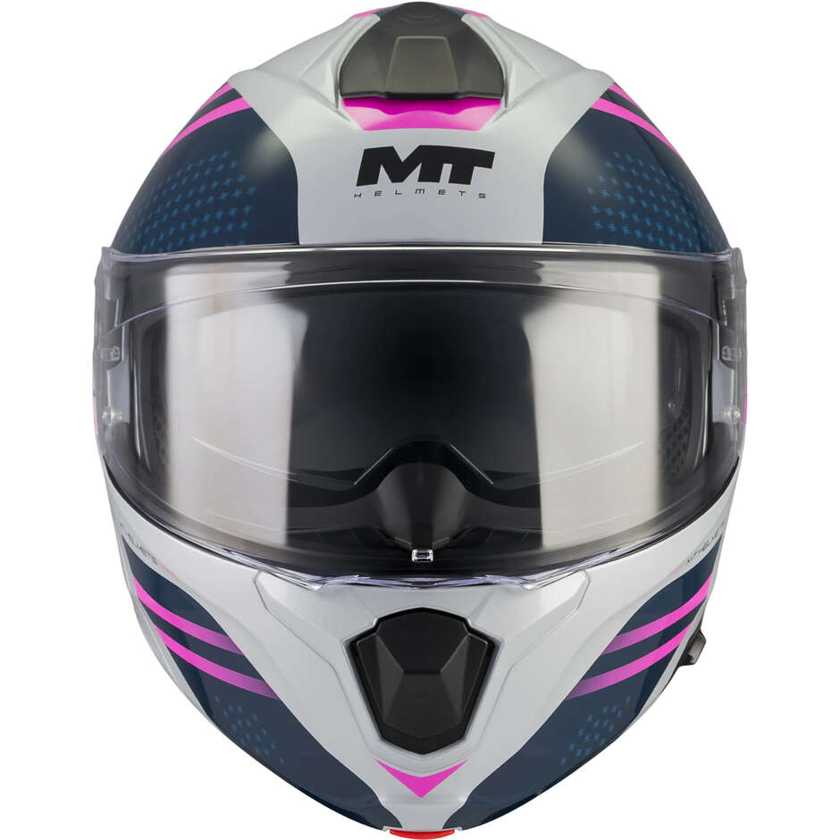 MT Helmets GENESIS R SV VIBE C8 Modular Helmet, Glossy Multicolor