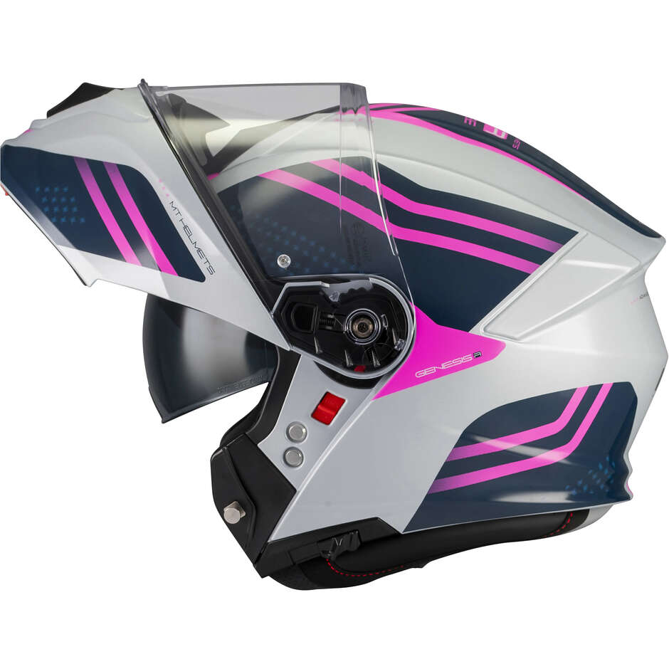 MT Helmets GENESIS R SV VIBE C8 Modularhelm, glänzend mehrfarbig