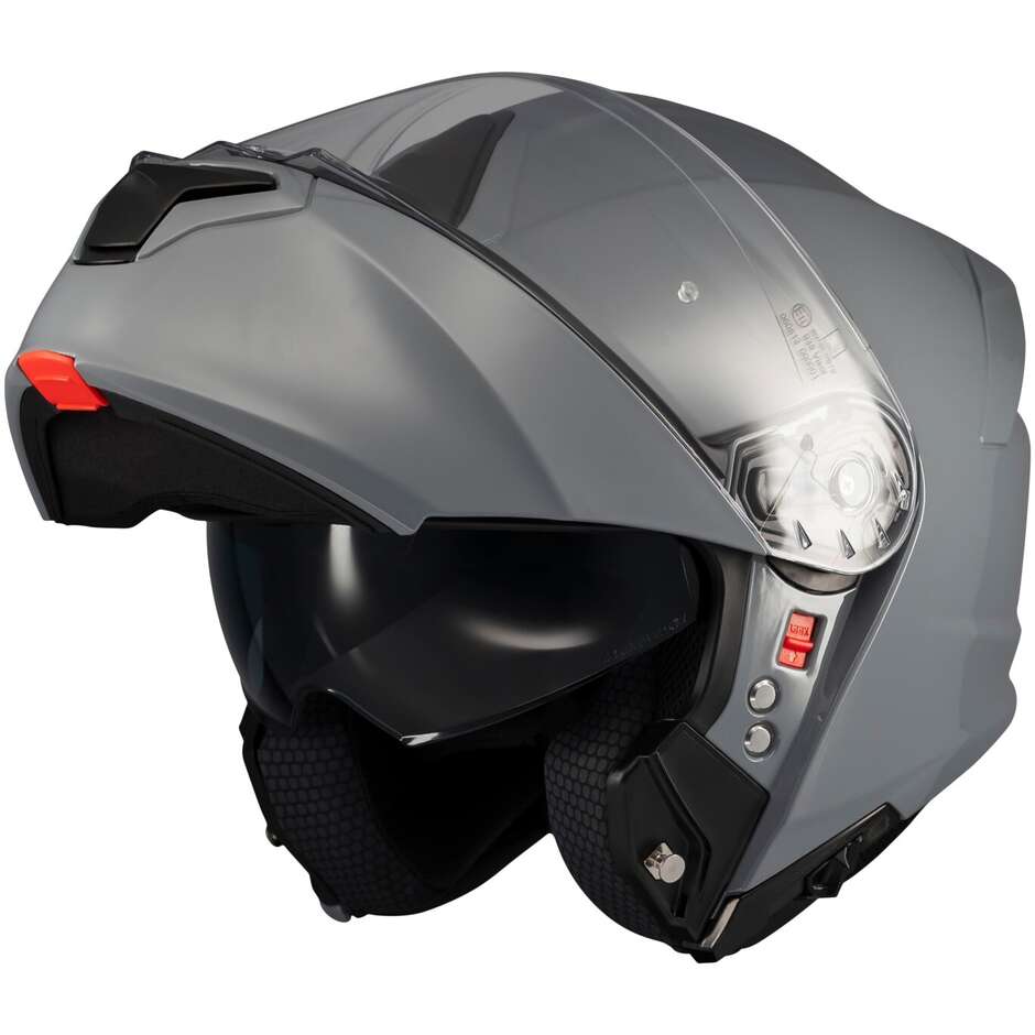 Mt Helmets Genesis SV Pure A12 Modular Motorcycle Helmet, P/J, Glossy Grey