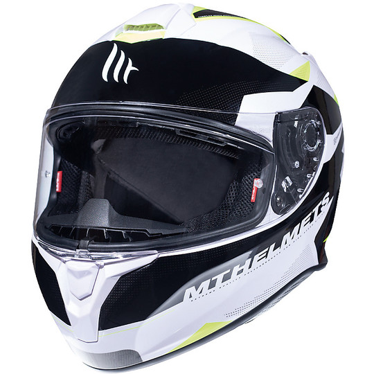 MT Helmets Integral Motorcycle Helmet TARGO ENJOY D3 Fluo Yellow Glossy