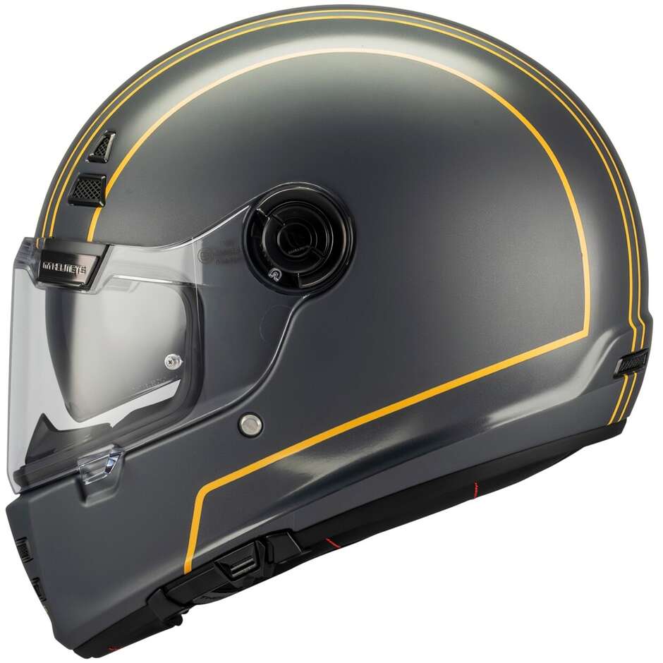 Mt Helmets JARAMA SV WILD C2 Full Face Motorcycle Helmet Yellow Grey Matt/Glossy