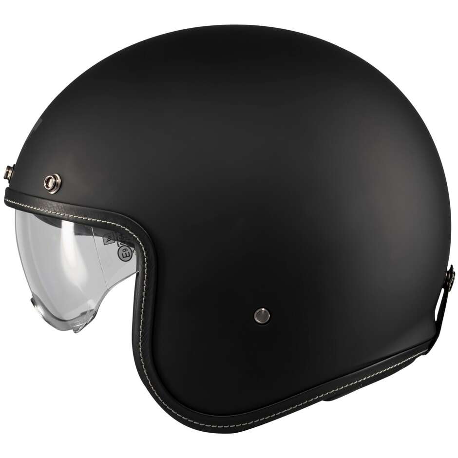 MT Helmets LE MANS 2 SV S PURE A1 Jet-Motorradhelm, Mattschwarz