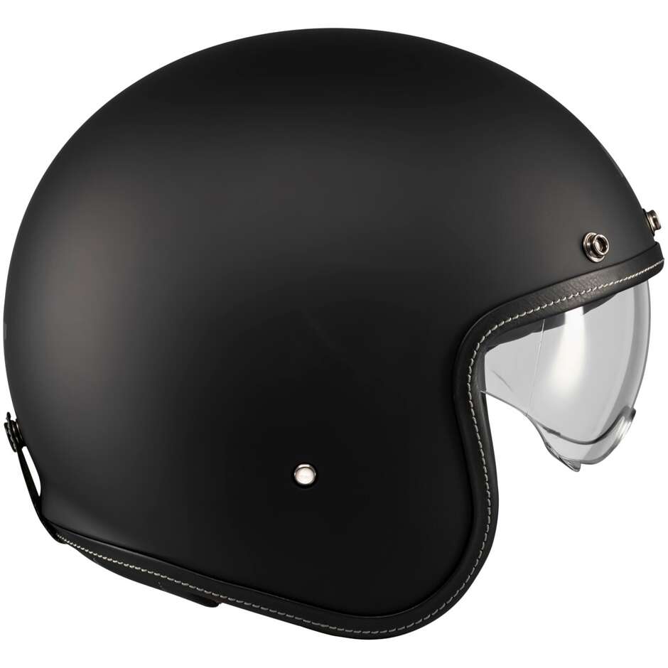 MT Helmets LE MANS 2 SV S PURE A1 Jet-Motorradhelm, Mattschwarz